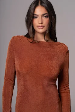 JLUXLABEL Bronze/Sienna Ashton Reversible Maxi Dress