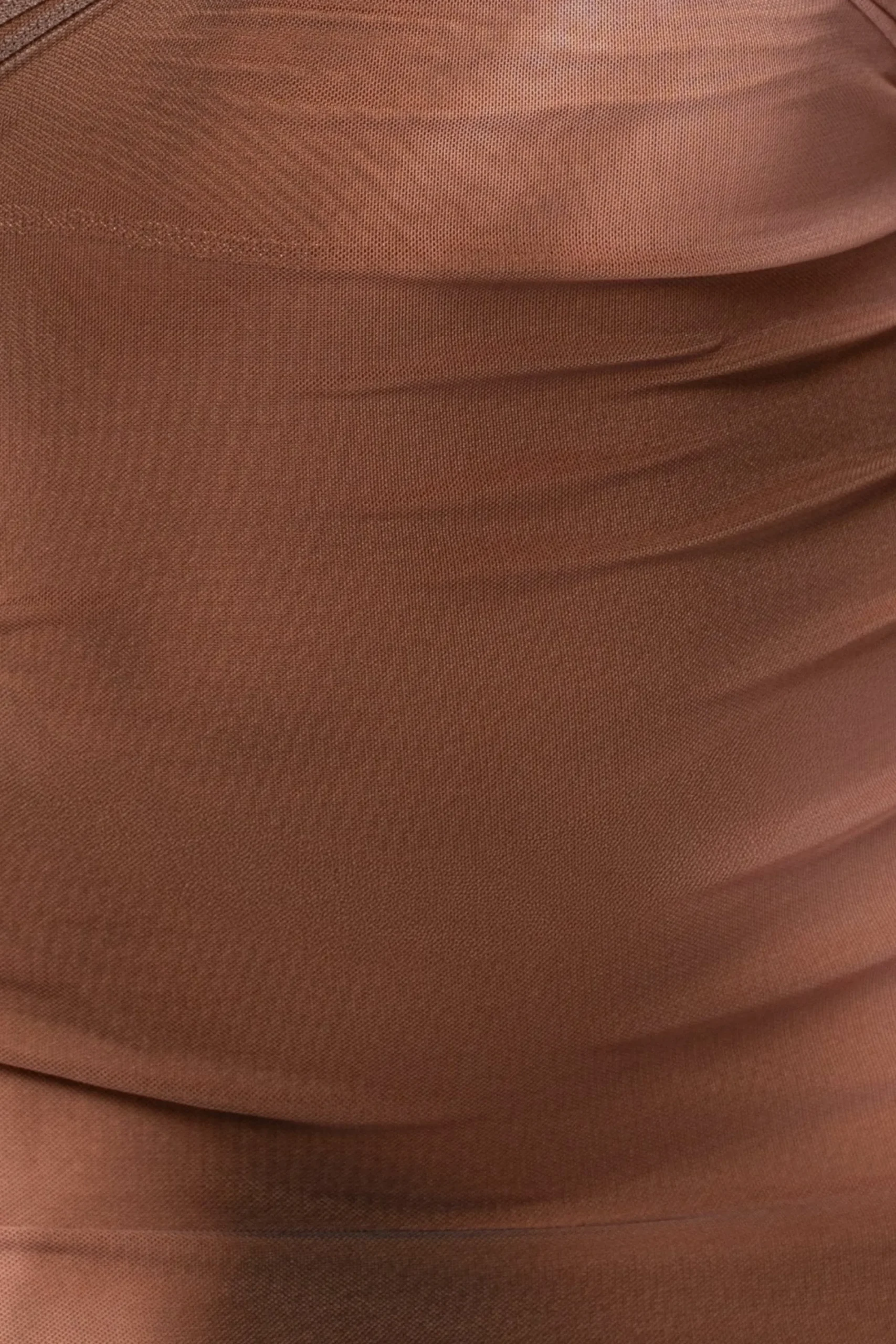 JLUXLABEL Brown Abstract Bethany Strapless Maxi Dress