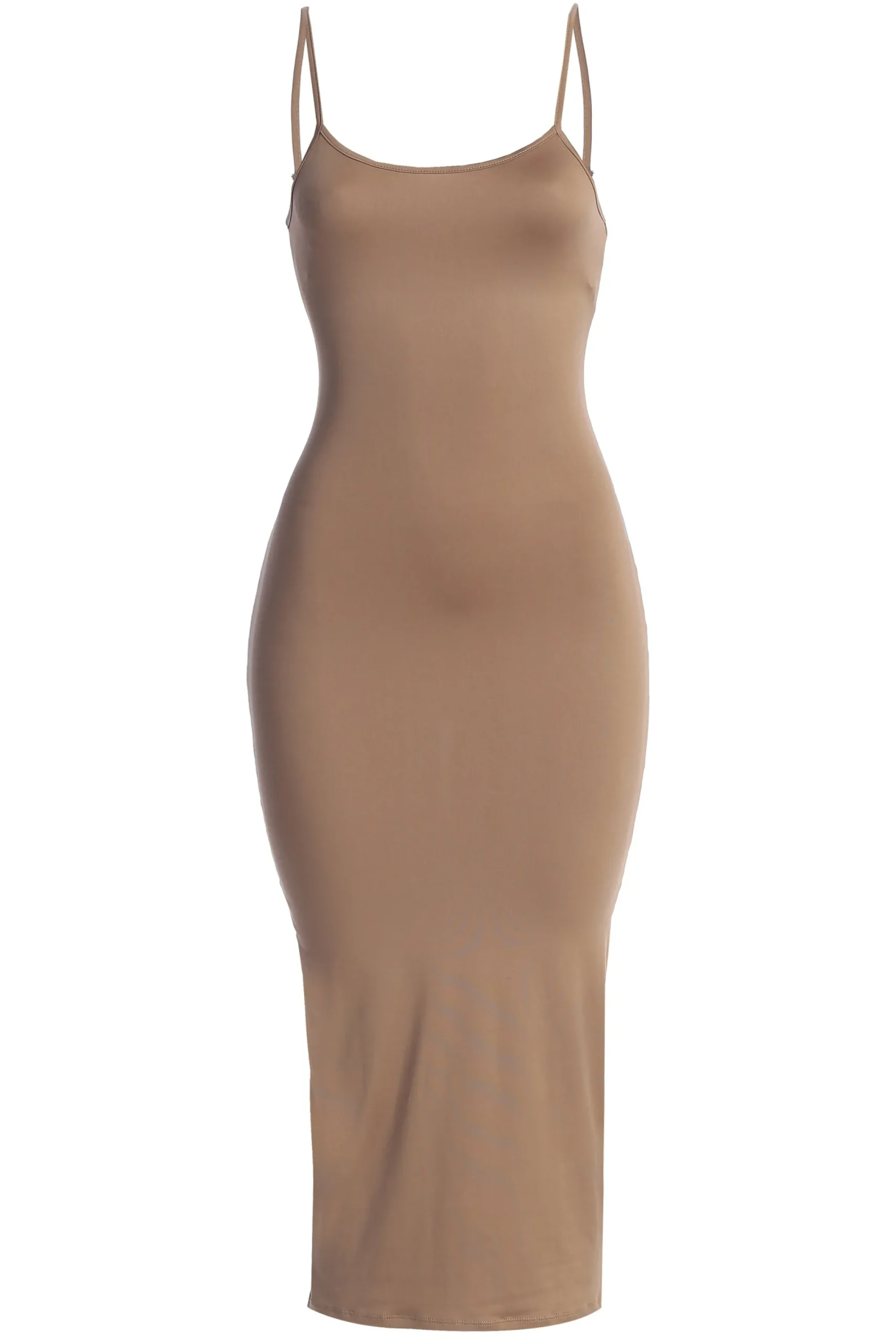JLUXLABEL Brown Multi Solana Mesh Maxi Dress
