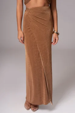 JLUXLABEL Brown/Beige Venus Reversible Skirt Set