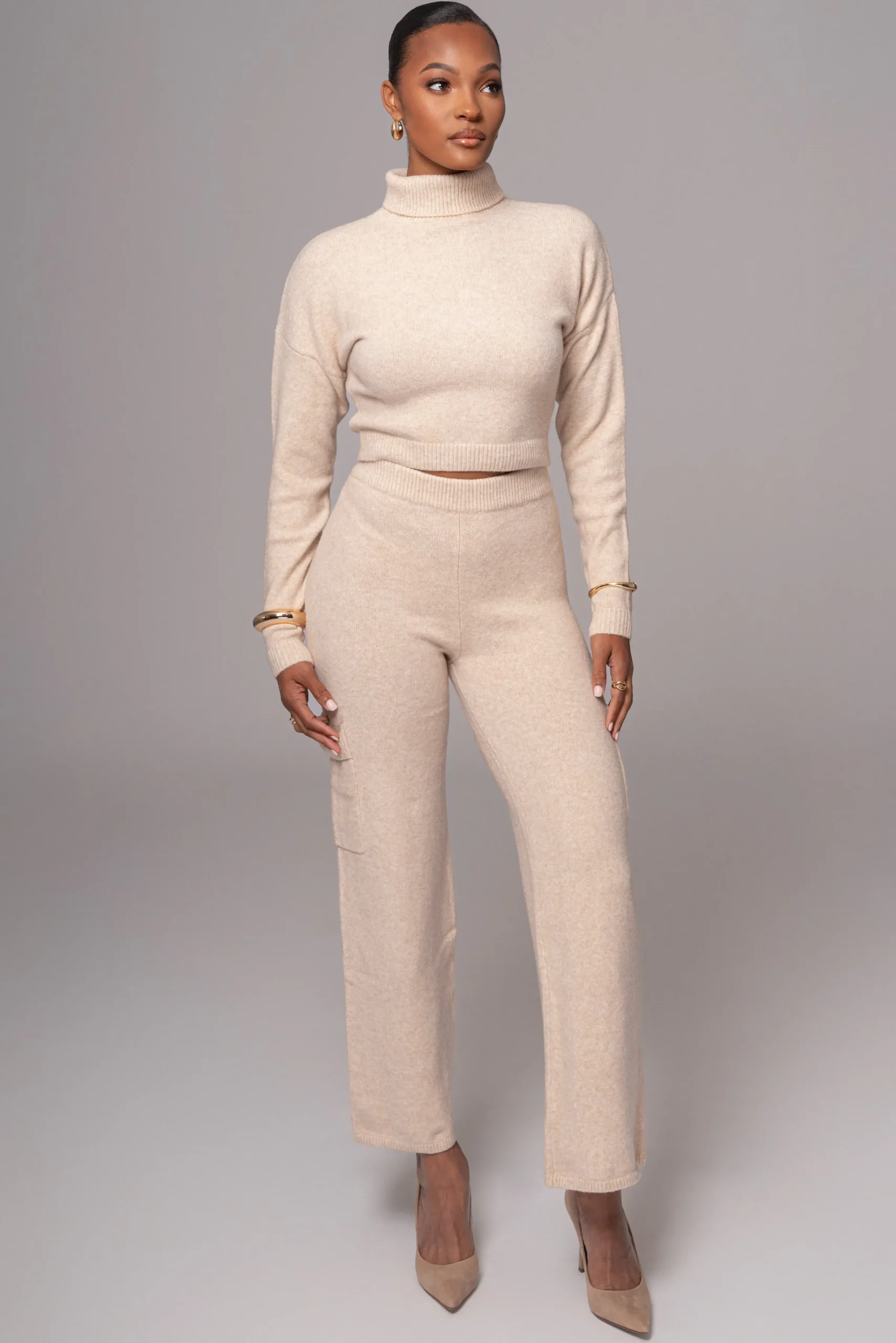 JLUXLABEL Buttercream Chelsey Knit Pant Set
