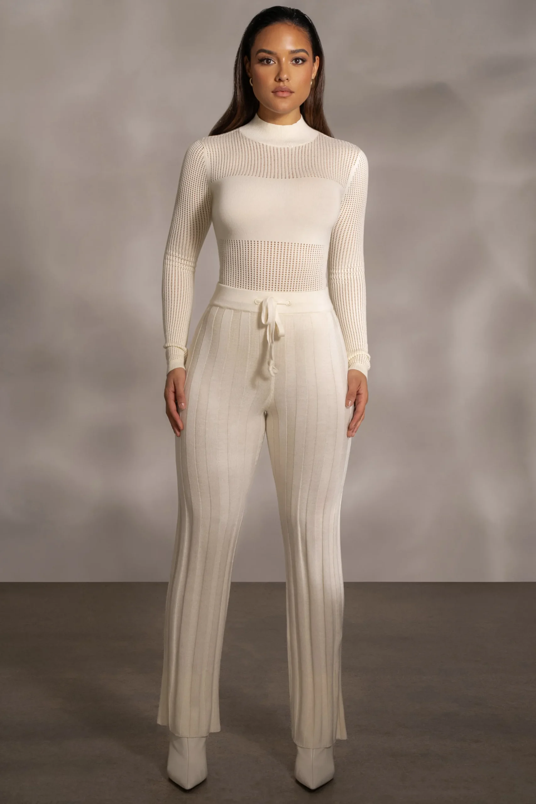 JLUXLABEL Buttercream Darcey Ribbed Pants