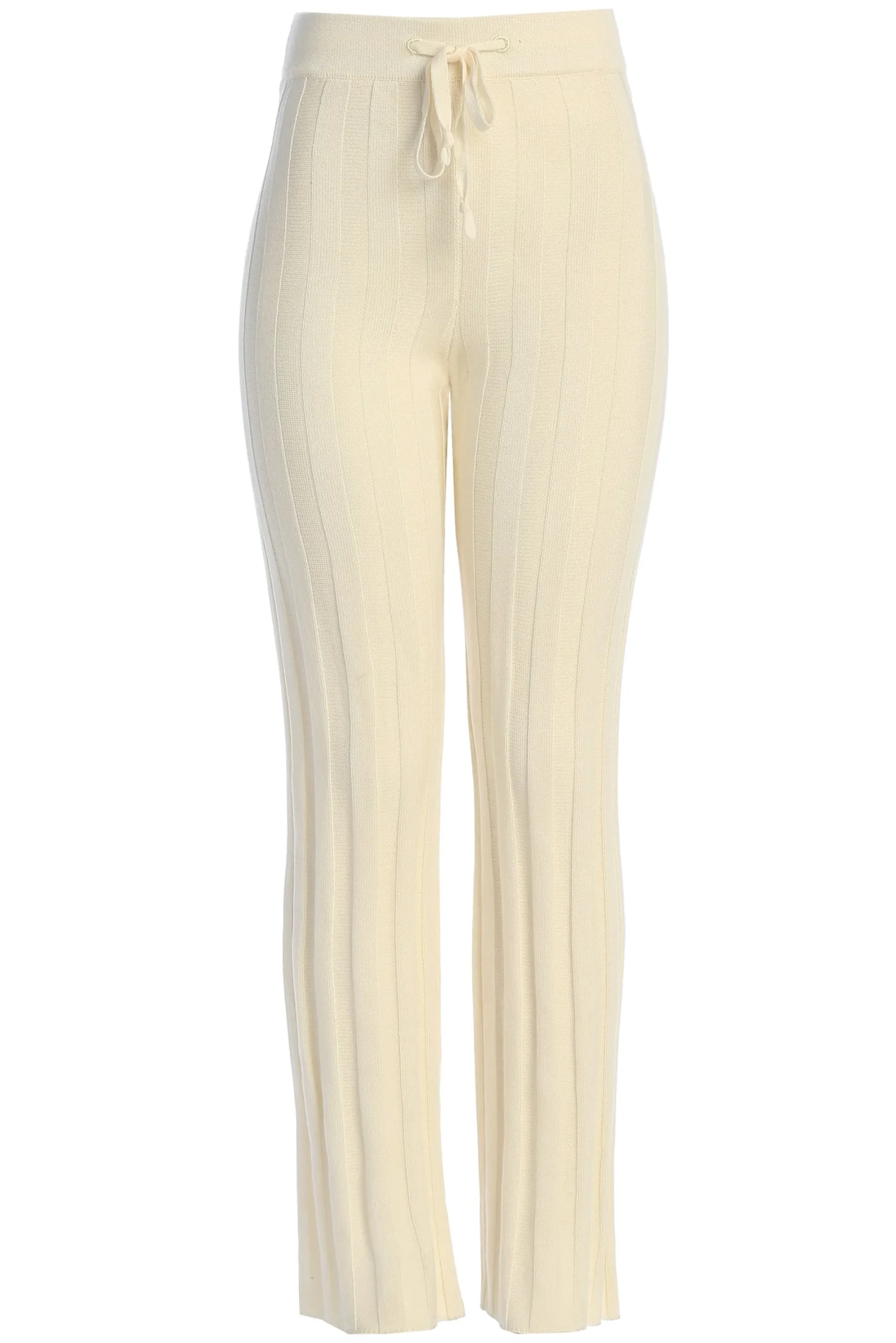 JLUXLABEL Buttercream Darcey Ribbed Pants