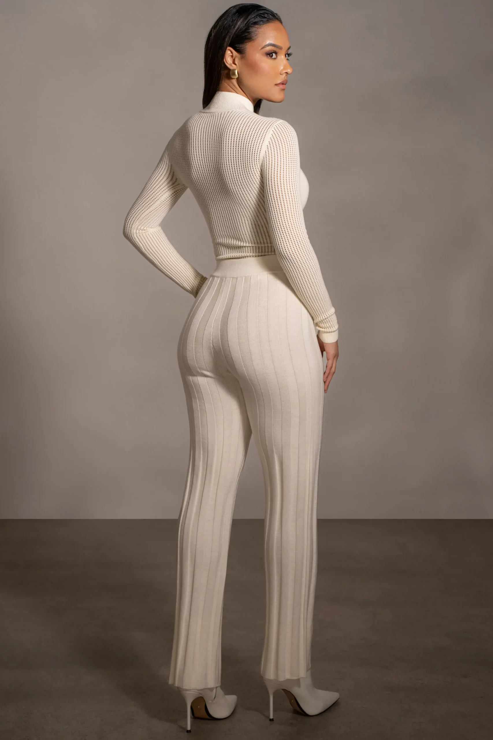 JLUXLABEL Buttercream Darcey Ribbed Pants
