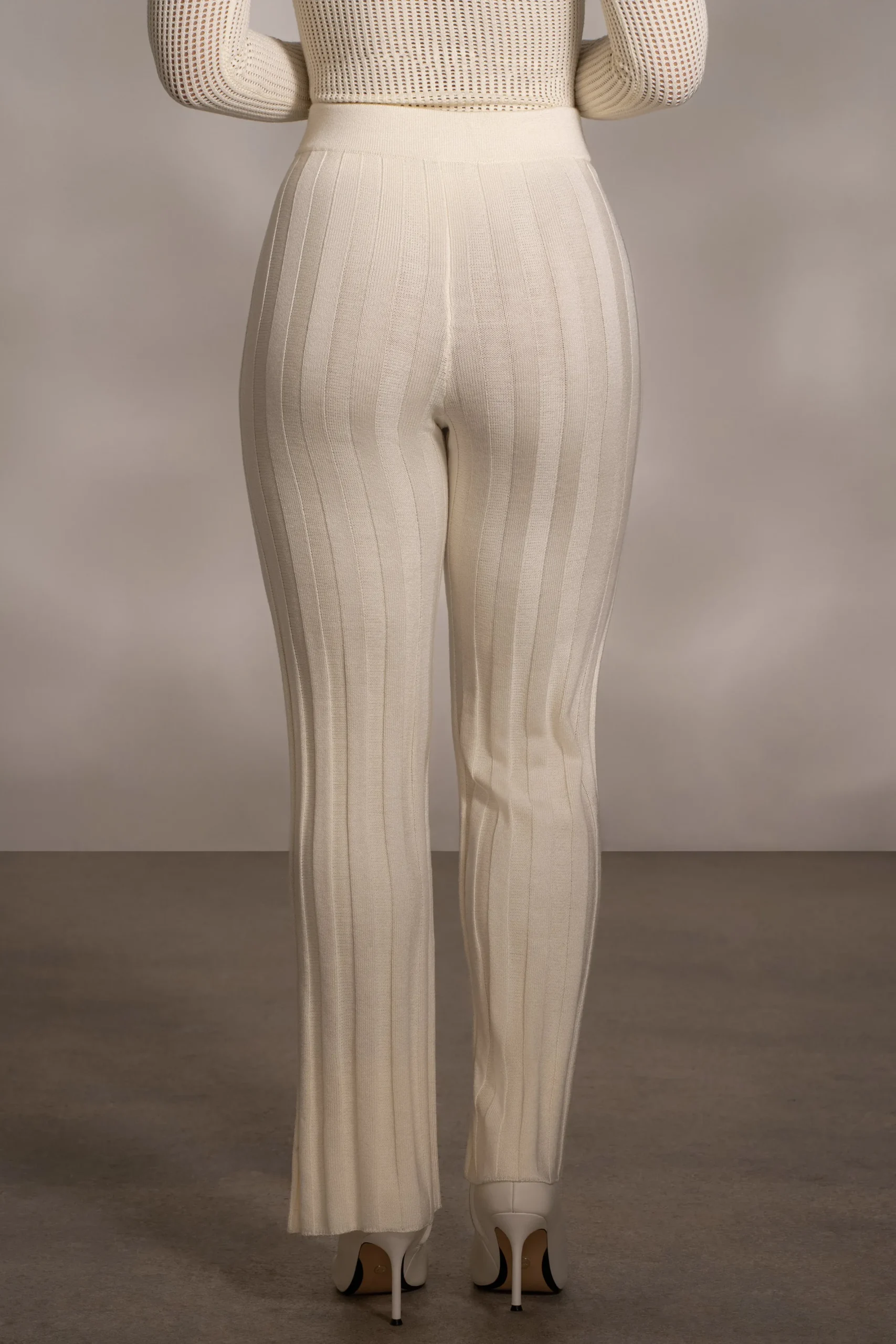 JLUXLABEL Buttercream Darcey Ribbed Pants