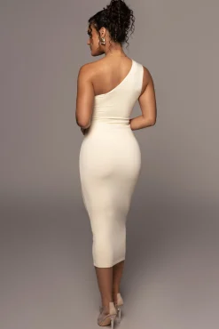 JLUXLABEL Buttercream Leilah Midi Skirt