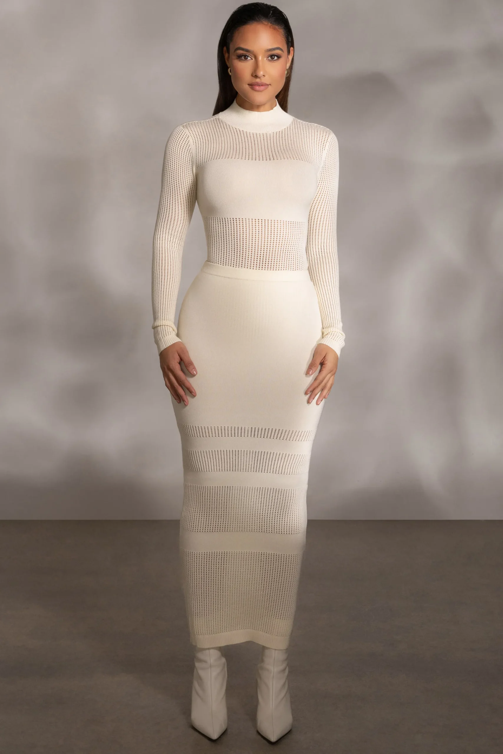 JLUXLABEL Buttercream Lina Knit Maxi Skirt