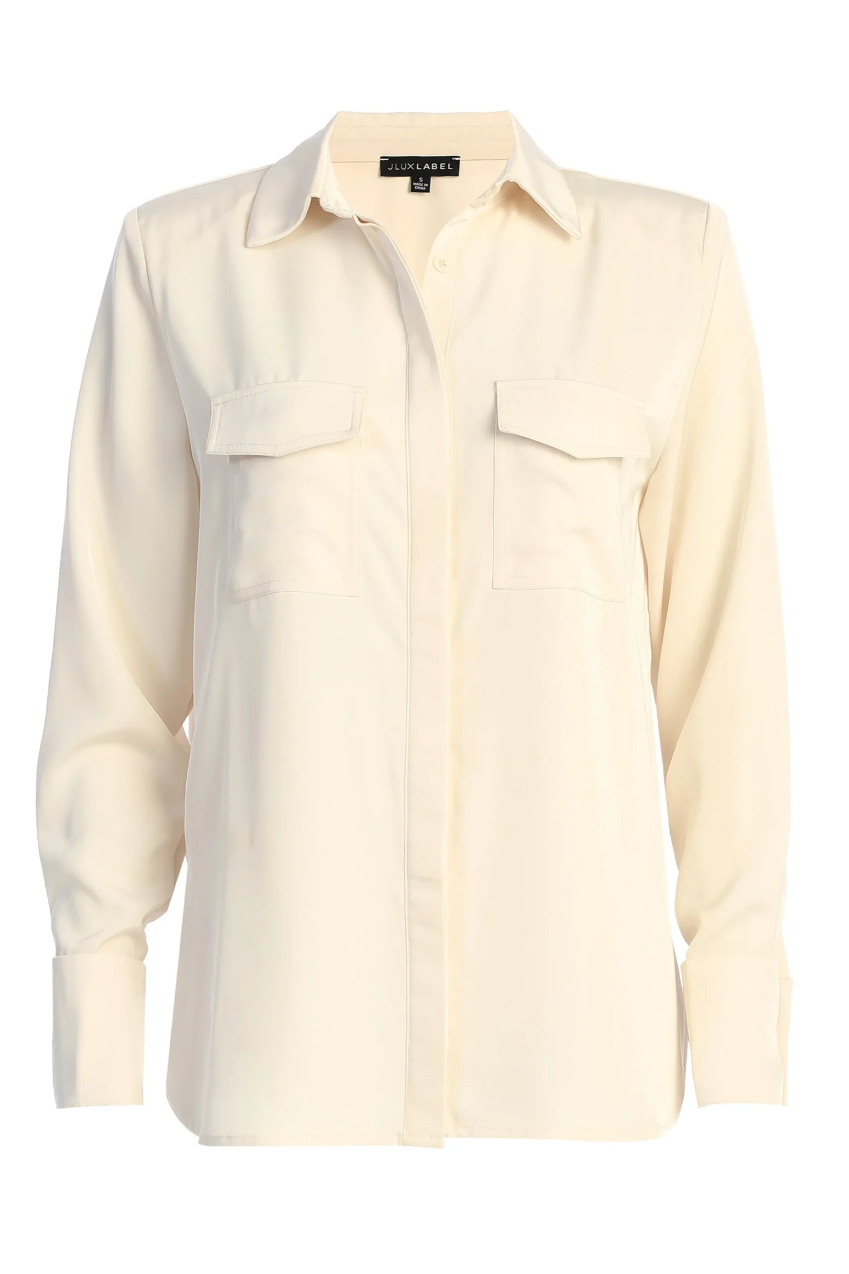 JLUXLABEL Buttercream Misty Button Up