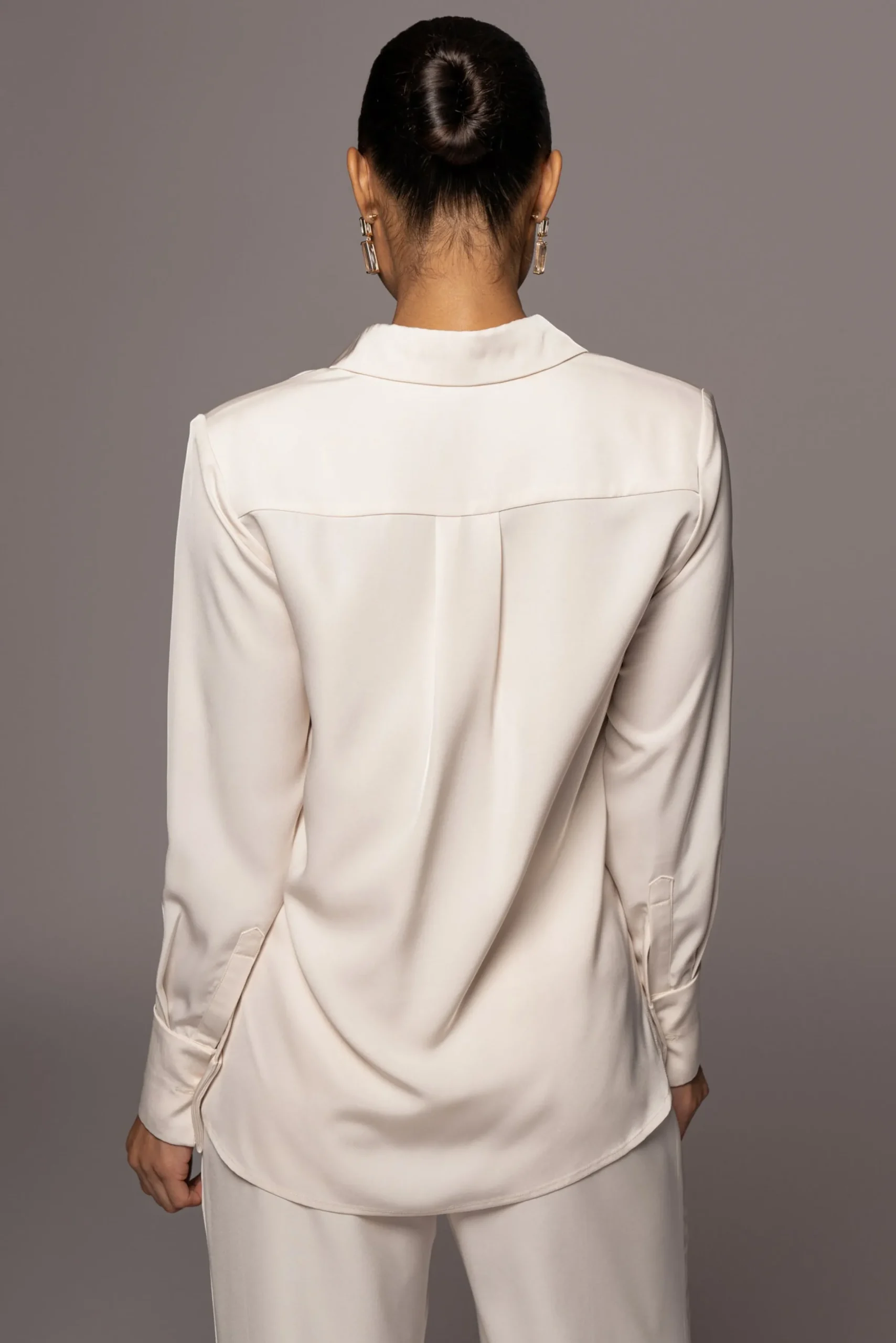 JLUXLABEL Buttercream Misty Button Up