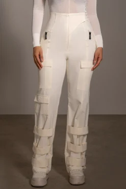 JLUXLABEL Buttercream Nyah Nylon Utility Pants