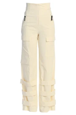 JLUXLABEL Buttercream Nyah Nylon Utility Pants