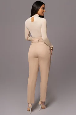 JLUXLABEL Buttercream Santiana Turtleneck Top