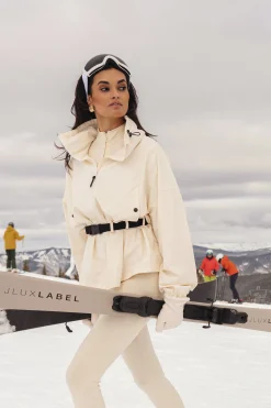 JLUXLABEL Buttercream Willow Belted Jacket