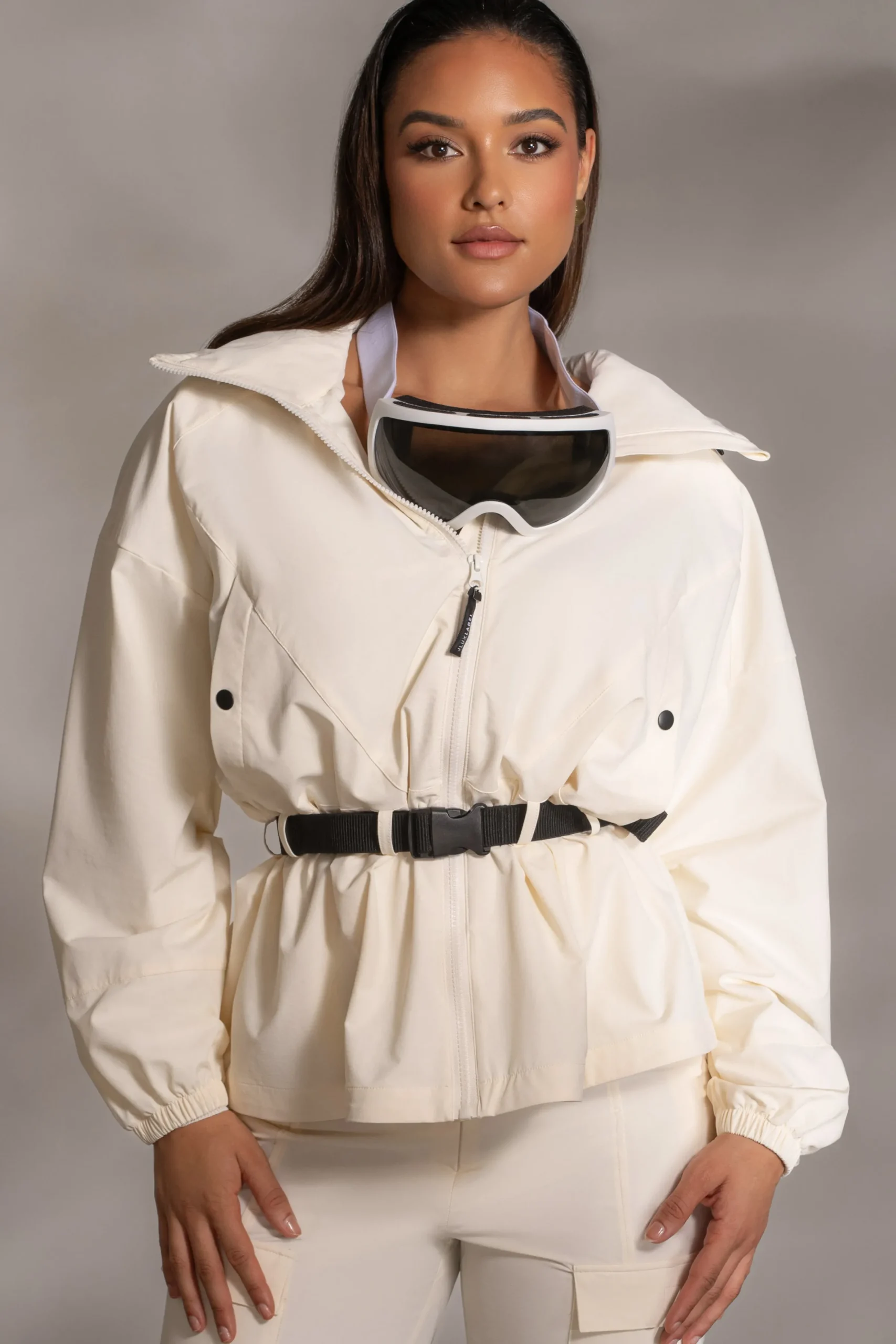 JLUXLABEL Buttercream Willow Belted Jacket