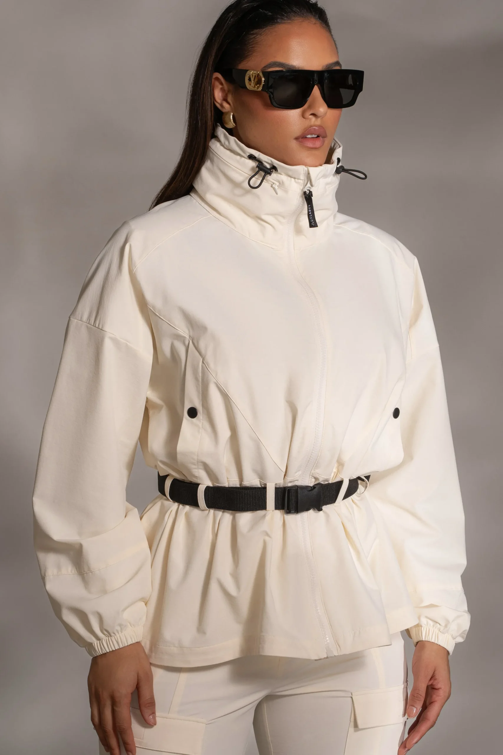 JLUXLABEL Buttercream Willow Belted Jacket