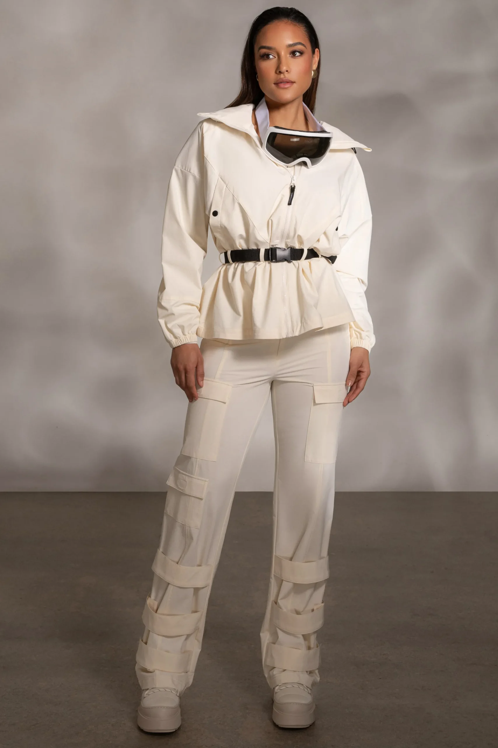 JLUXLABEL Buttercream Willow Belted Jacket