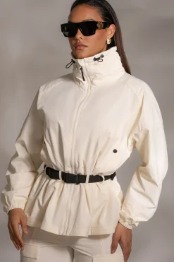 JLUXLABEL Buttercream Willow Belted Jacket