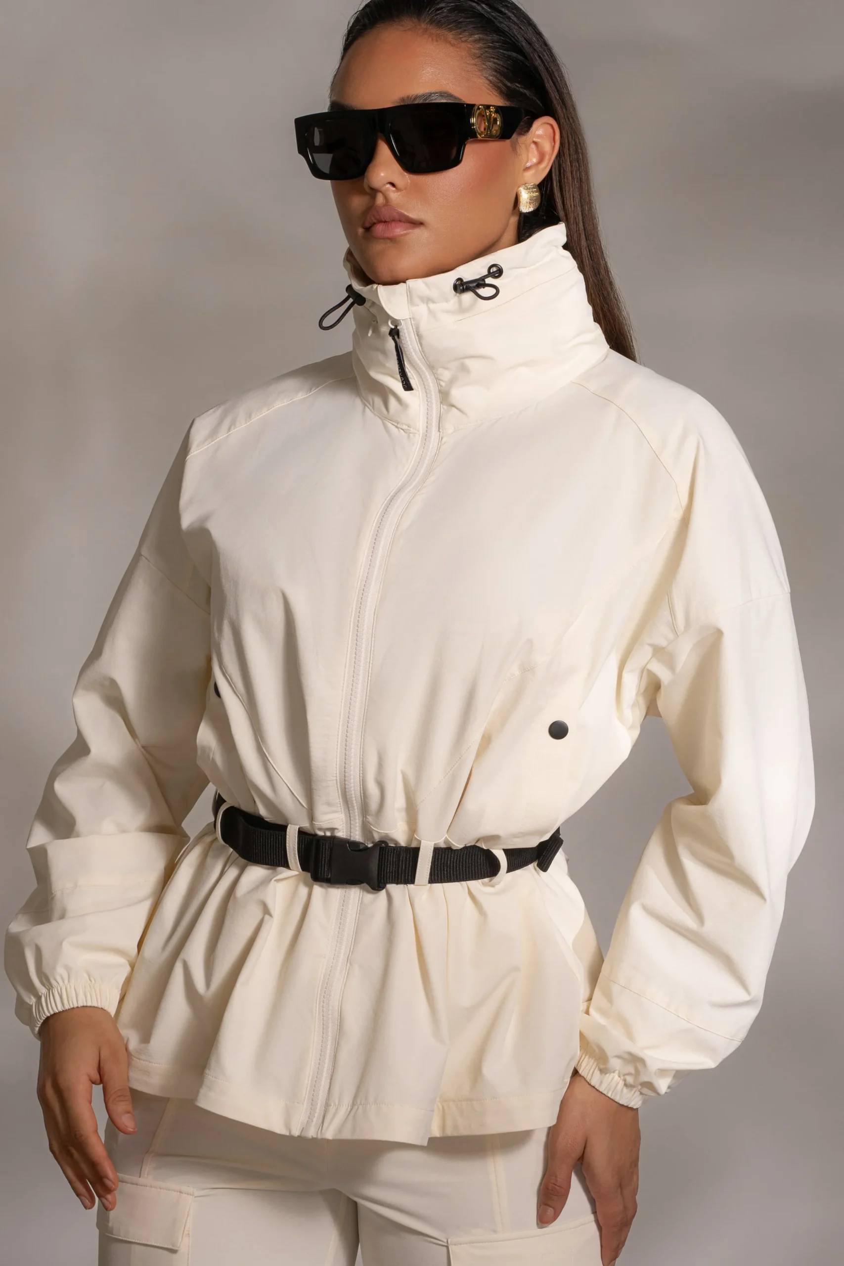 JLUXLABEL Buttercream Willow Belted Jacket