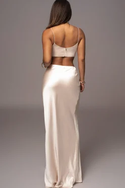 JLUXLABEL Champagne Isella 2-Piece Skirt Set