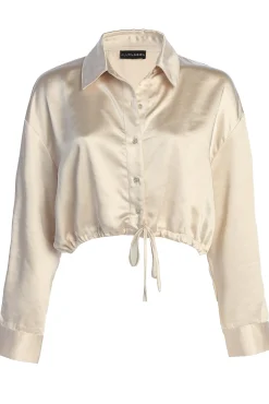 JLUXLABEL Champagne Kiah Button Up Top