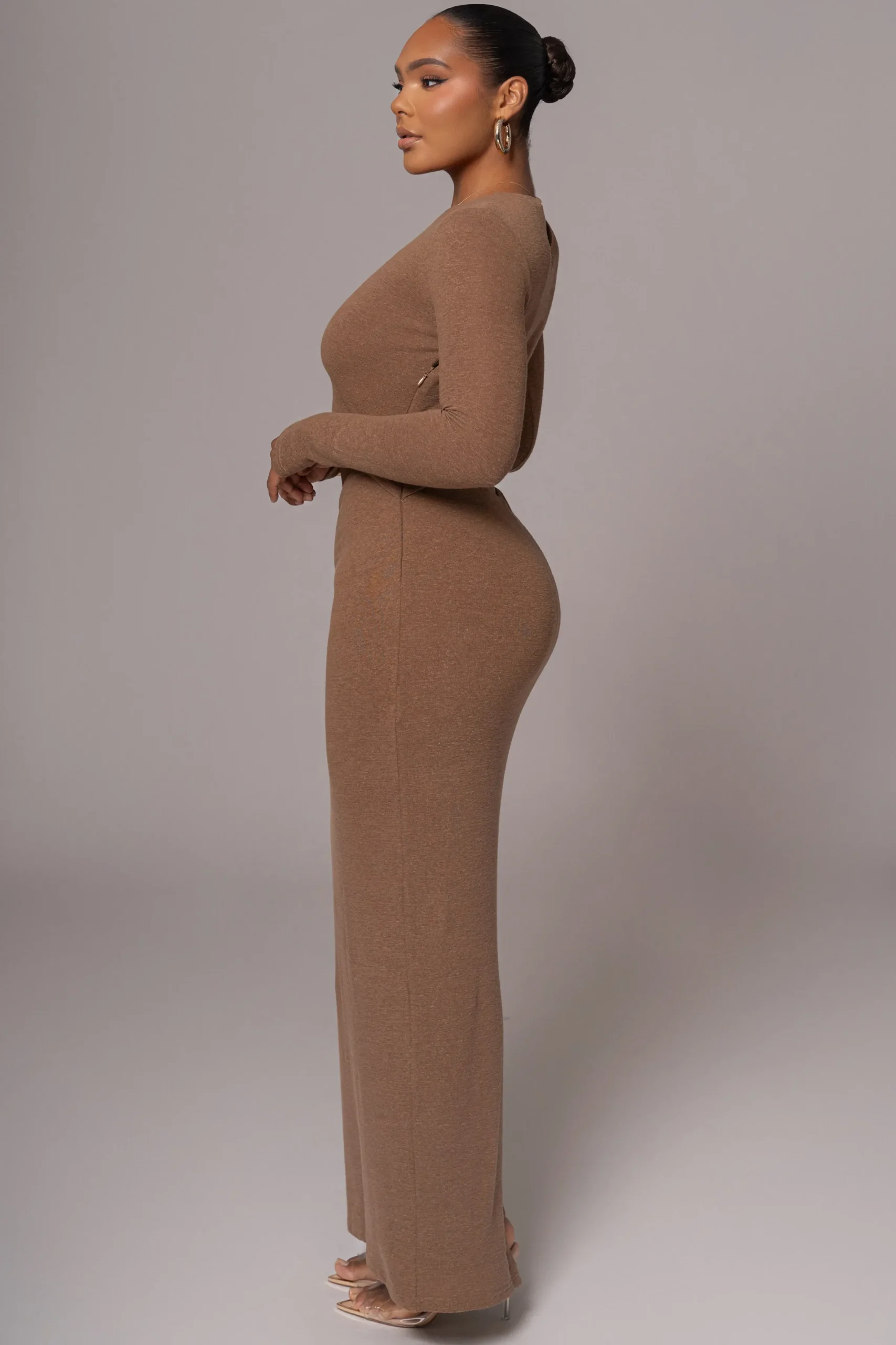 JLUXLABEL Chocolate Summer Romance Cutout Dress