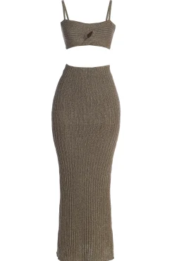 JLUXLABEL Chocolate Sunny Skirt Set