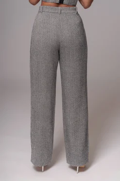 JLUXLABEL Classic Herringbone Trousers
