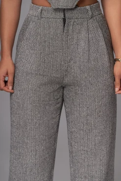 JLUXLABEL Classic Herringbone Trousers