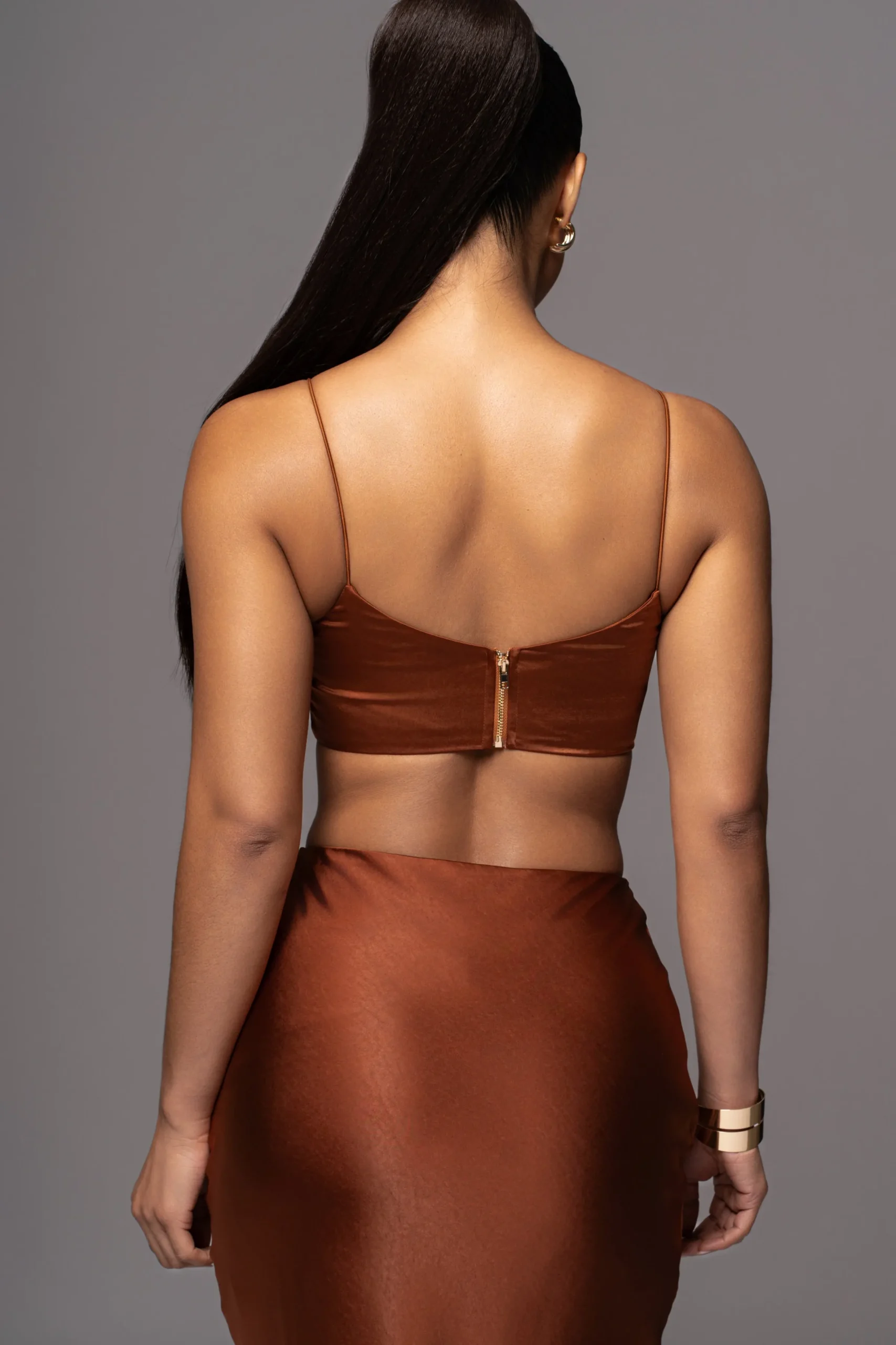 JLUXLABEL Copper Isella 2-Piece Skirt Set