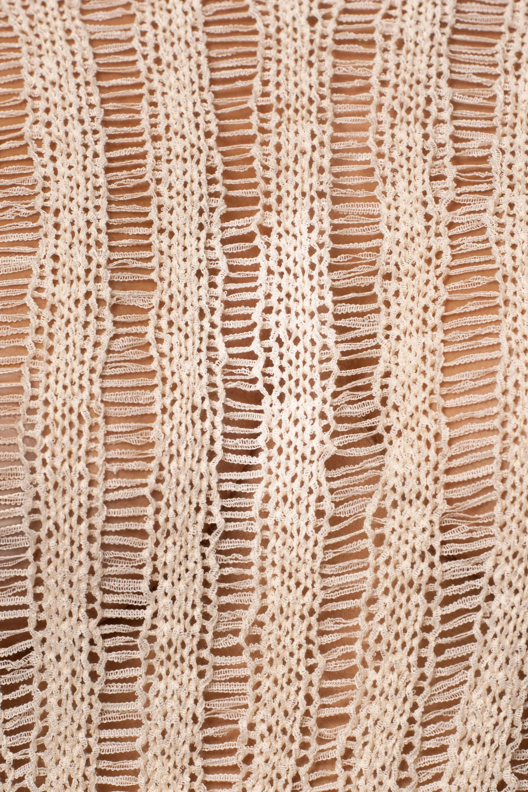 JLUXLABEL Cream Natalya Rib Knit Top