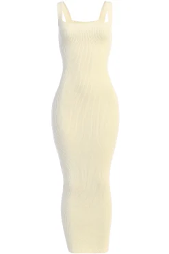 JLUXLABEL Cream Siren Sweater Dress