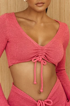 JLUXLABEL Fushia Resort Two-Piece Skirt Set
