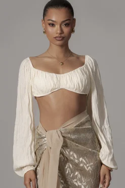 JLUXLABEL Gold Positano Printed Sarong Skirt