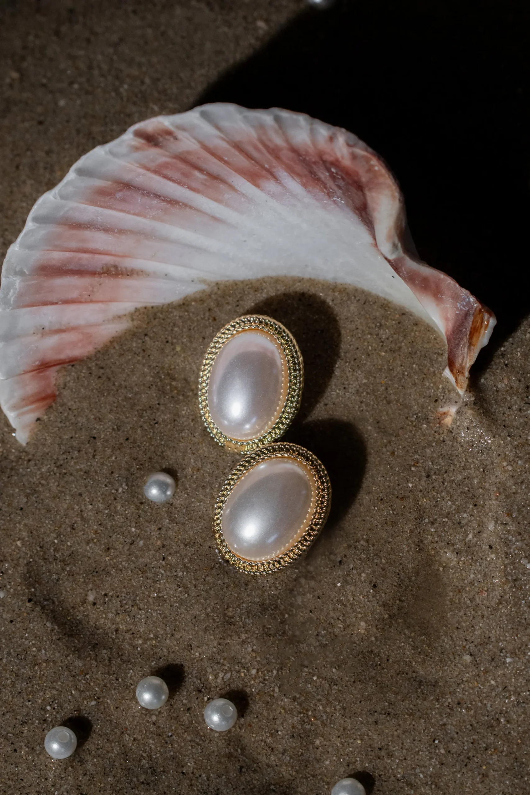 JLUXLABEL Gold Shoreline Earring Set