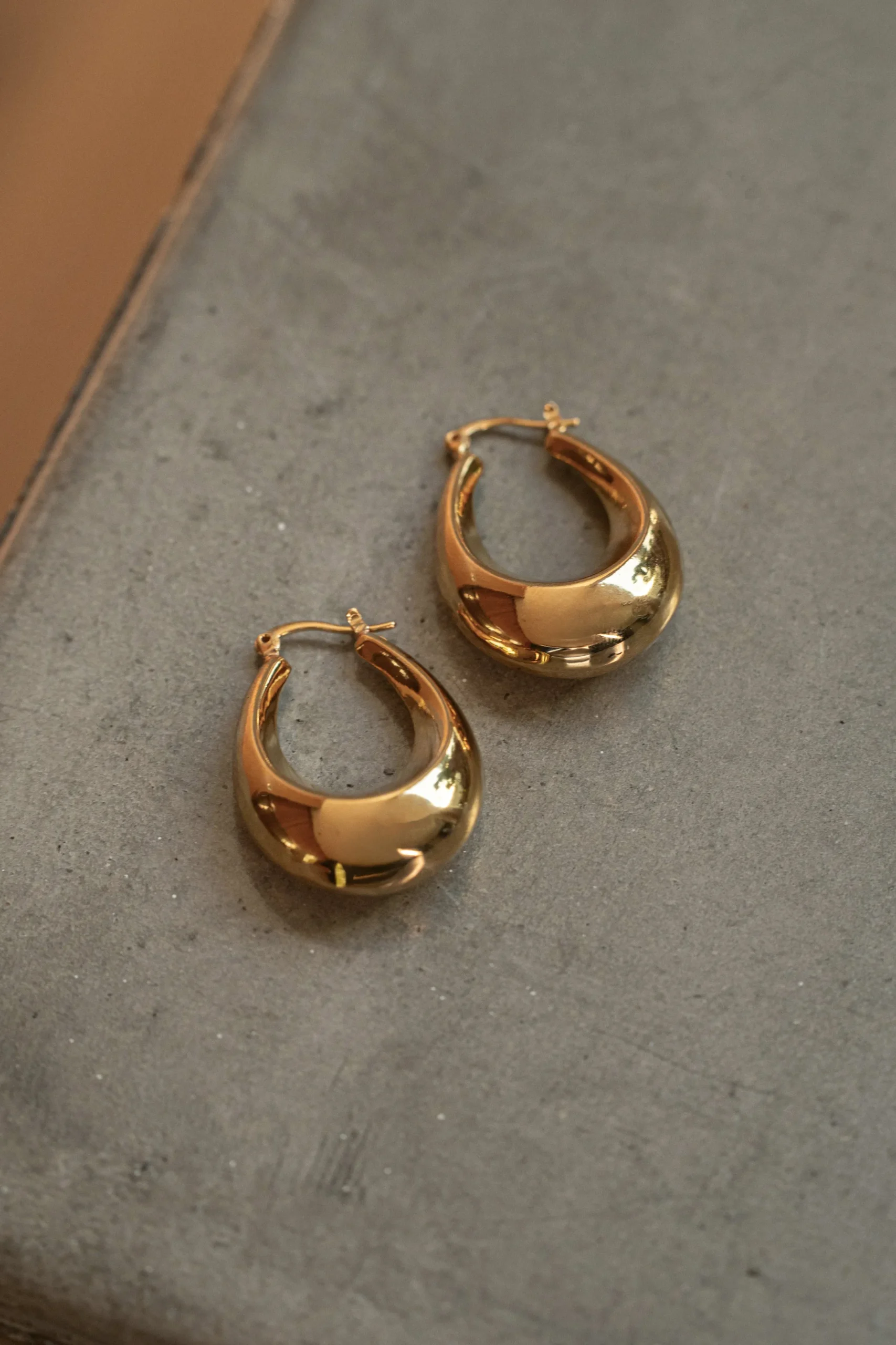 JLUXLABEL Gold Tati Hoop Earrings