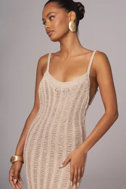 JLUXLABEL Gold Unwind And Reset Maxi Dress