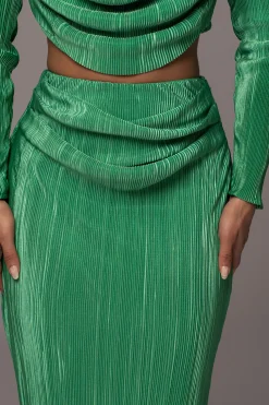 JLUXLABEL Green Haidyn Skirt Set
