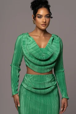 JLUXLABEL Green Haidyn Skirt Set