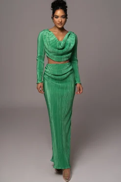 JLUXLABEL Green Haidyn Skirt Set