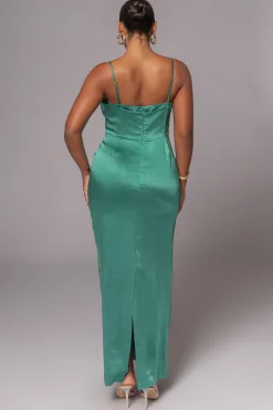 JLUXLABEL Green Moment In Time Maxi Dress