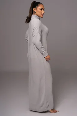 JLUXLABEL Grey Hartley Knit Maxi Dress
