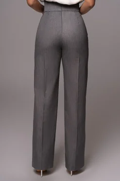 JLUXLABEL Grey Novena Woven Pants