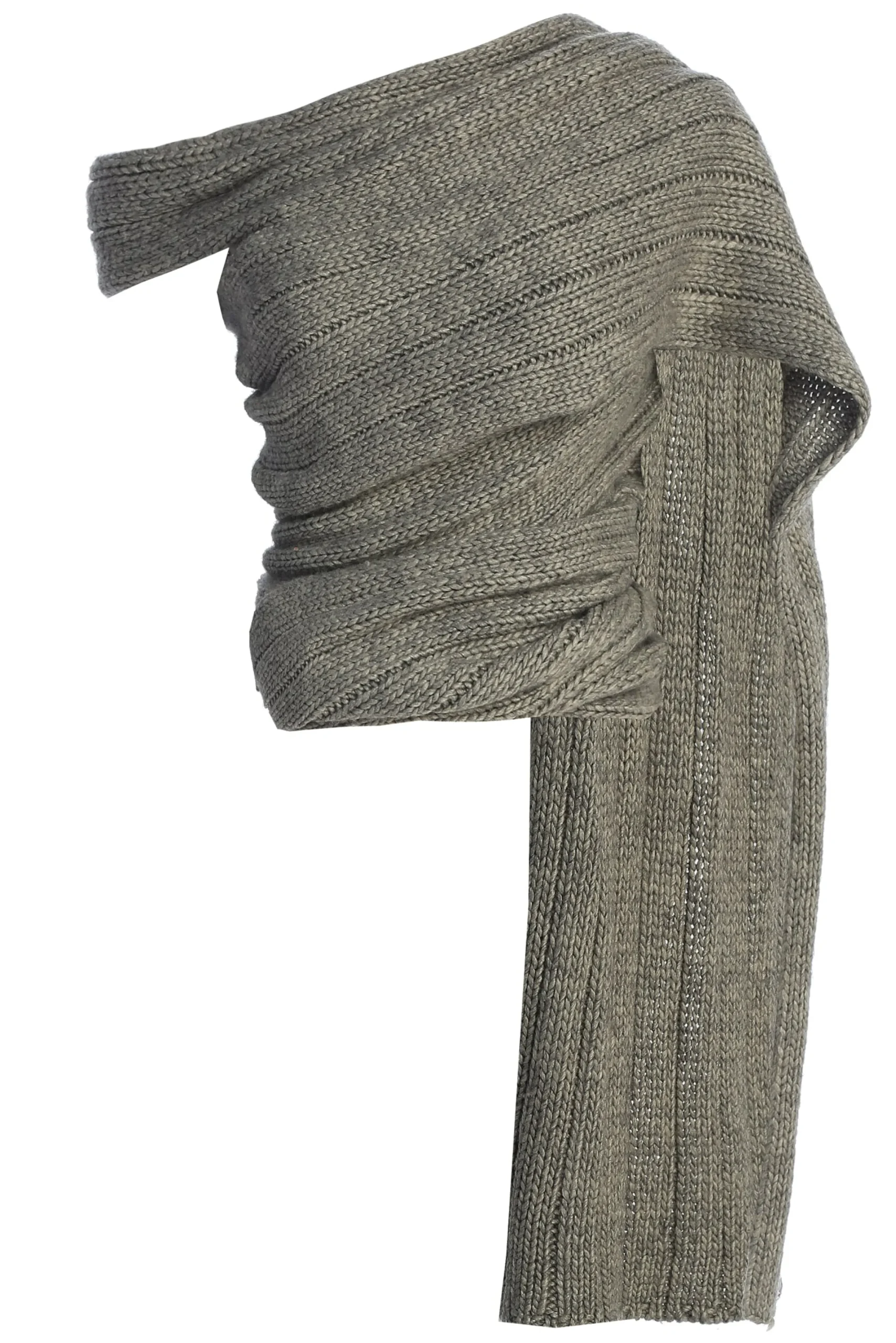 JLUXLABEL Grey Soft Life Cable Knit Sweater Top