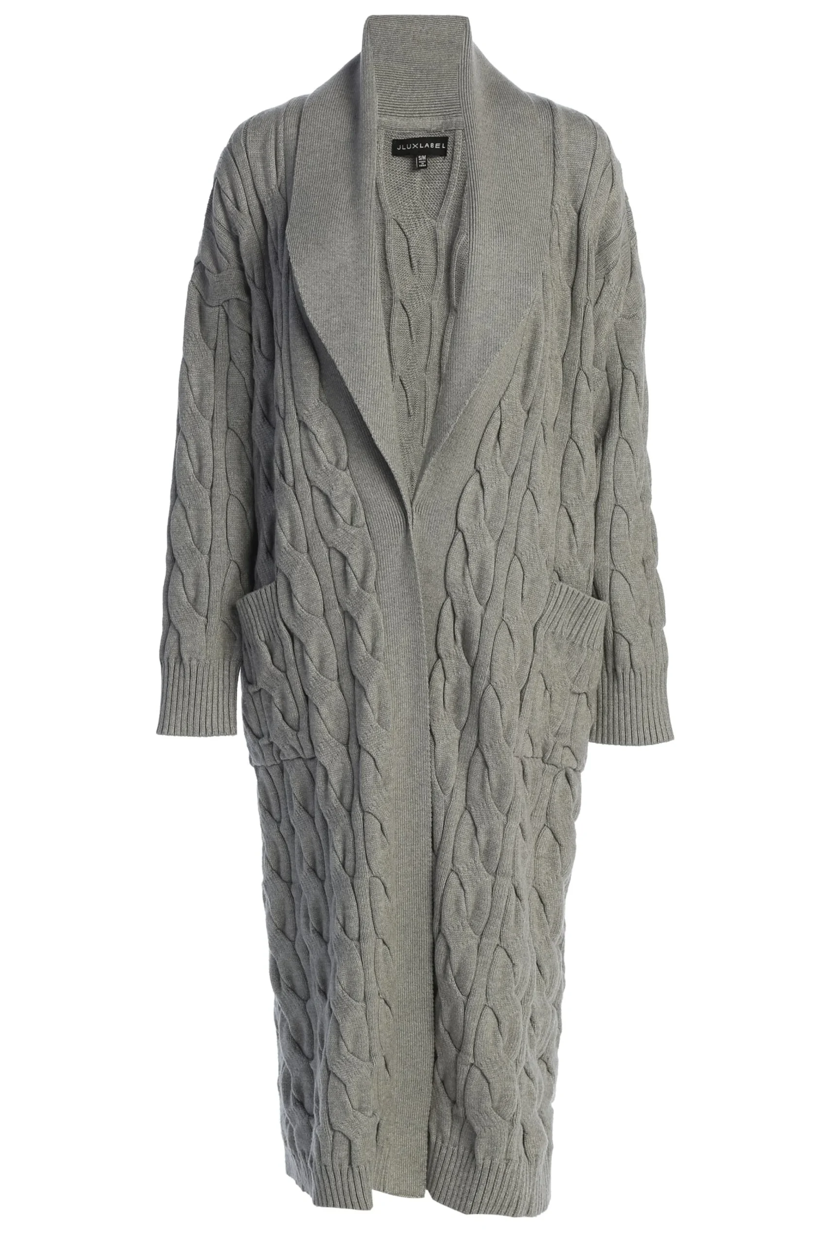 JLUXLABEL Grey Stepping Out Sweater Cardigan