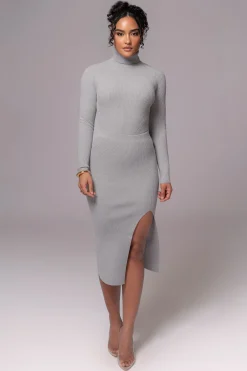 JLUXLABEL Heather Grey Arlett Turtleneck Bodysuit