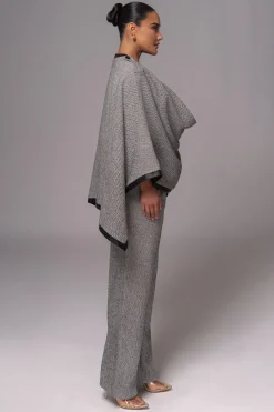JLUXLABEL Herringbone Reversible Shawl