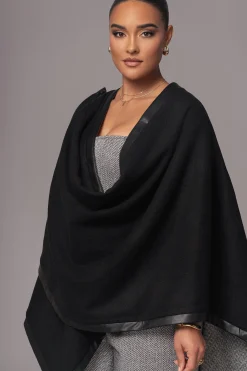 JLUXLABEL Herringbone Reversible Shawl