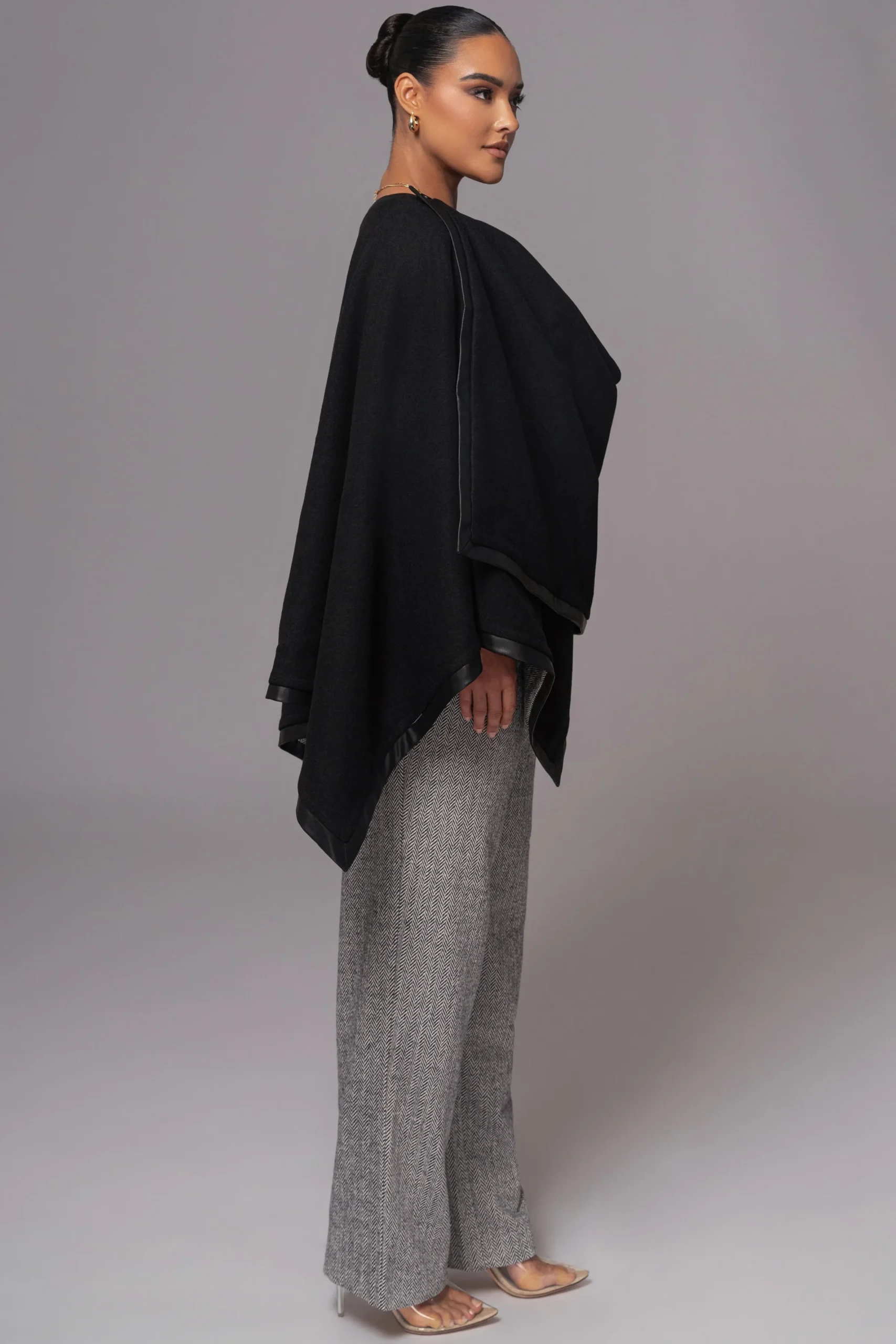 JLUXLABEL Herringbone Reversible Shawl