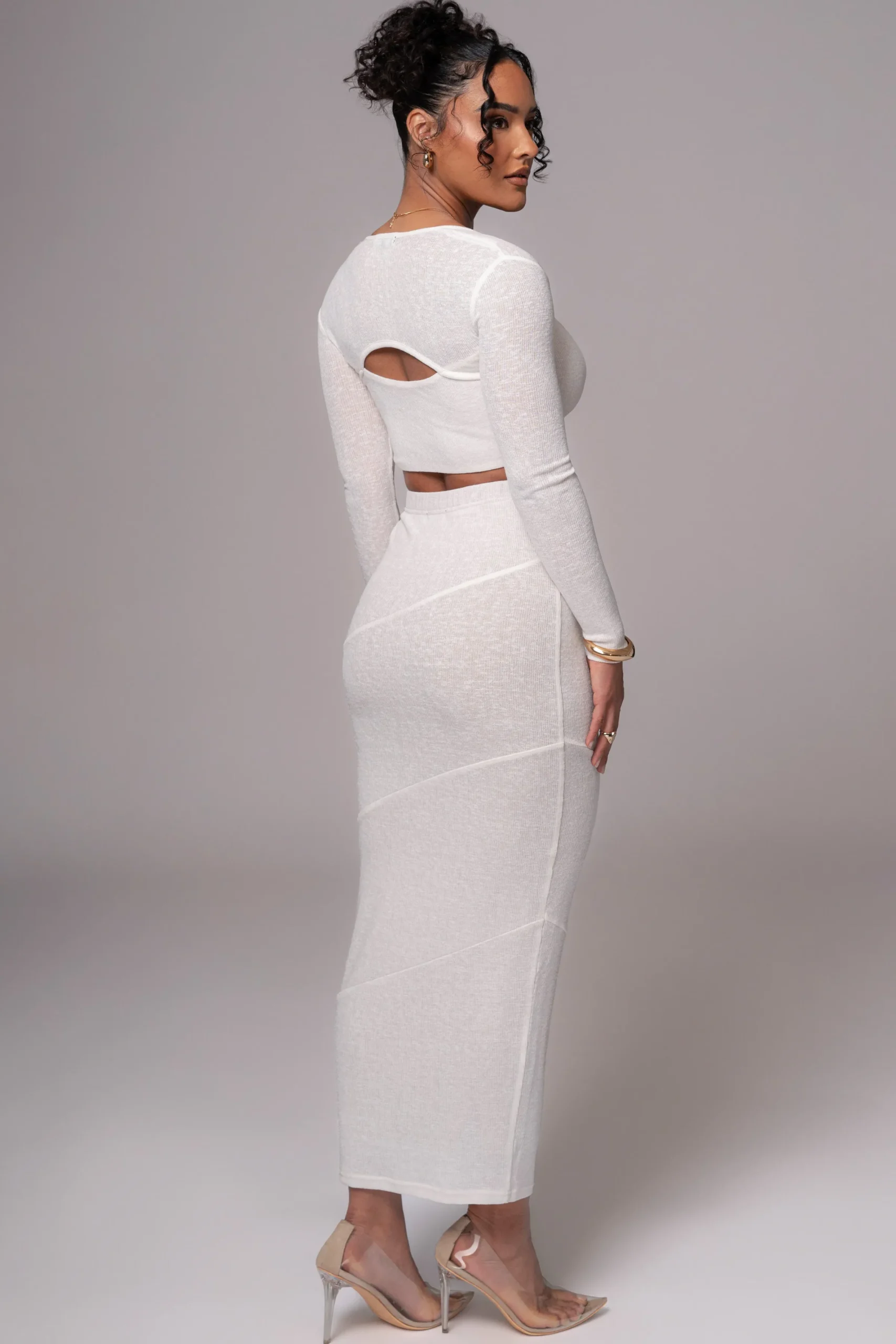 JLUXLABEL Ivory All About You Skirt Set