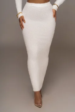 JLUXLABEL Ivory Annette Sweater Knit Skirt Set